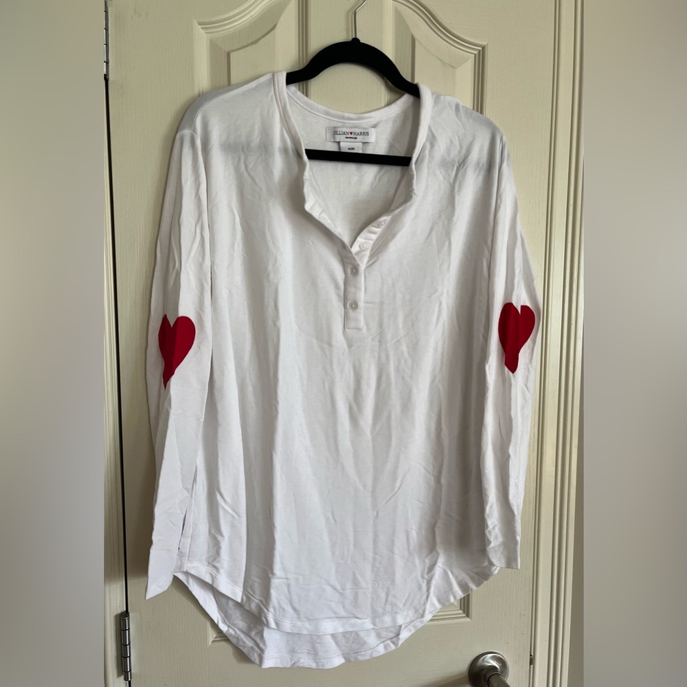 Jillian Harris for Privilege Pajama Set with Heart Accents - Picture 3 of 6